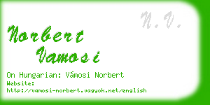 norbert vamosi business card