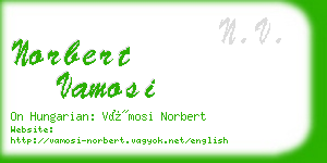 norbert vamosi business card